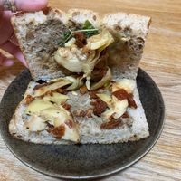 baba ganoush focaccia   at Pinkmans in Bristol