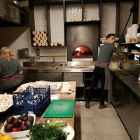 wood fired oven in the restaurant at Pinkmans in Bristol