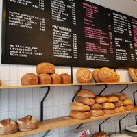 bread and menu  at Pinkmans in Bristol