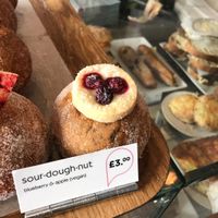 Vegan doughnut  at Pinkmans in Bristol