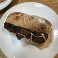 Vegan ciabatta sandwich  at Pinkmans in Bristol