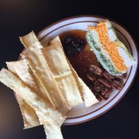 tofu terraine with a sweet marmalade, pecans, and house made crackers. INCREDIBLE!!! at Liberty Food & Wine Exchange in Reno