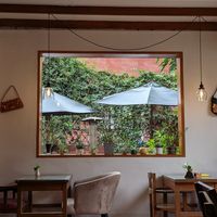 The restaurant views at La Bodega Verde in Lima