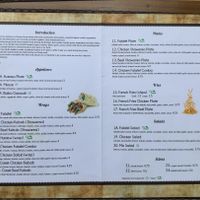 menu at Aroma House in Kampot