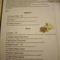 menu  at Aroma House in Kampot
