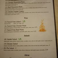 menu  at Aroma House in Kampot