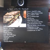 Menu at Bar Spritz in Venice