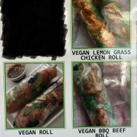 Vegan Roll options  at Banh Mi Bar in New Westminster