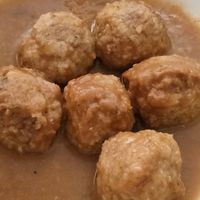 Albóndigas veganas at La Pascuala in Madrid