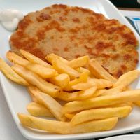 Milanesa vegana at La Pascuala in Madrid