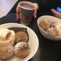 Their own æbleskiver, gløgg and ice at Christmas.  at Nicecream - Enghave in Copenhagen