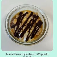 Vegan peanut caramel cake at Ismageriet in Copenhagen