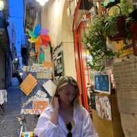 Only about 4 tables outside! Avoid eating around 9pm (try before or after 10)  at Zenzero in Siracusa