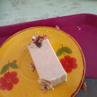 Cheese cake with masala spice at Petite Nature in Rennes