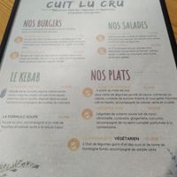 Menu at Cuit Lu Cru in Colmar