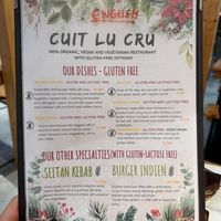 English menu at Cuit Lu Cru in Colmar