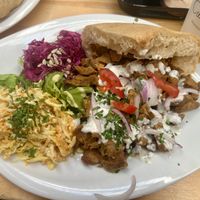 Plato de kebab  at Cuit Lu Cru in Colmar