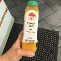 Pre made juice oj   at Simply Juiced in Hoboken