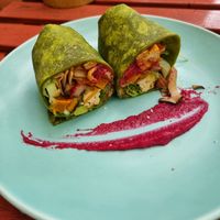 Lunch menu wrap #Veganuary at Rosie's Cafe in Hoi An