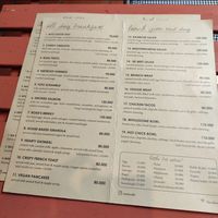 Menu me at Rosie's Cafe in Hoi An