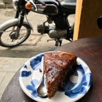 Vegan carrot cake at Rosie's Cafe in Hoi An