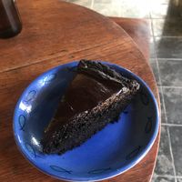 Vegan chocolate cake at Rosie's Cafe in Hoi An