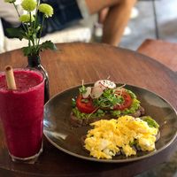 Avo On Toast + Wake Me Up Smoothie at Rosie's Cafe in Hoi An