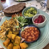 Beans and greens fish with extra avocado  at Rosie's Cafe in Hoi An