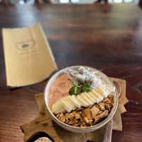Smoothie bowl (the banana strawberry one if I’m not mistaken) at Rosie's Cafe in Hoi An