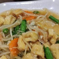 Fried tofu with vegetables (so good!) at EuroThai Restaurant  in Phuket