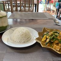 Red curry (tasty but lacked much heat and fill)  at EuroThai Restaurant  in Phuket