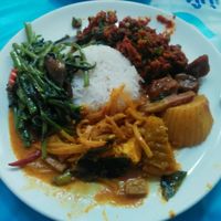 80bt for this plate at Vegetarian House  in Phuket