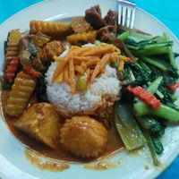 60bt for this plate at Vegetarian House  in Phuket