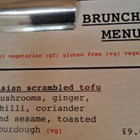 Brunch Vegan Dish at Pot Kettle Black in Manchester
