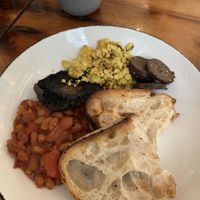 Vegan breakfast   at Pot Kettle Black in Manchester