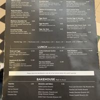 Menu  at Pot Kettle Black in Manchester