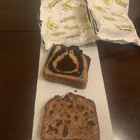 Yummy Chocolate swirl cake and banana bread with walnuts and chocolate  at Beatnic - Flatiron in New York City