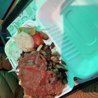 Doner box - huge portion  at What The Pitta in London