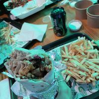 Vegan doner - so good!  at What The Pitta in London