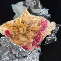 The insides of the vegan doner kebab #Veganuary at What The Pitta in London