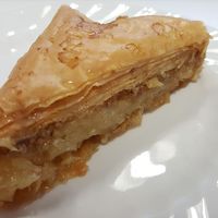 Sweet sticky baklava at What The Pitta in London