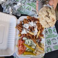 Loaded fries at What The Pitta in London