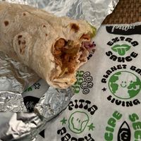 Doner wrap at What The Pitta in London
