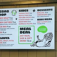 Menu  at What The Pitta in London