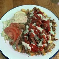 Doner chip plate   at What The Pitta in London