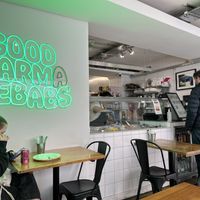 Very cold interior  at What The Pitta in London