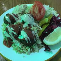 Falafel plate   at What The Pitta in London