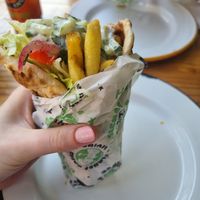 Chicken gyros at What The Pitta in London