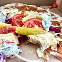Turkish pizza under deconstruction! at What The Pitta in London