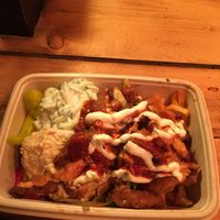 Kebab plate  at What The Pitta in London